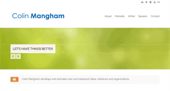 Desktop Screenshot of colinmangham.com